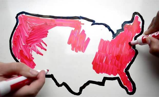 map of America